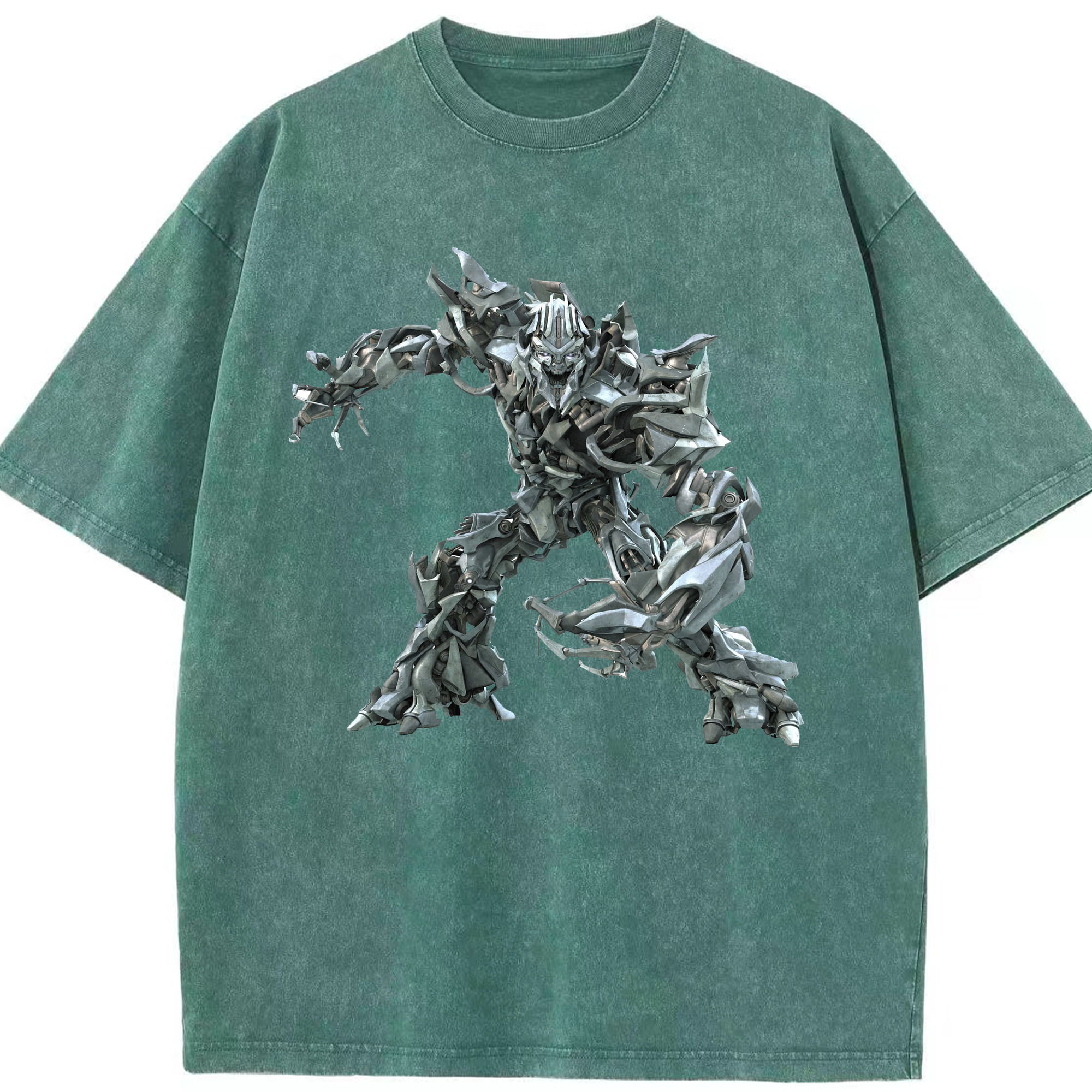 （画像用）  綿100% ヴィンテージ風 半袖Tシャツ（フロントプリント）